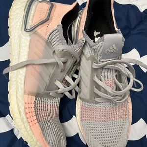 Adidas Ultraboost 19 Women’s size 9.5 in Gray with light orange